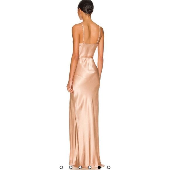 NWT Shona Joy Bias Cowl Maxi Dress Revolve Desert Rose Size 4 - Picture 6 of 14